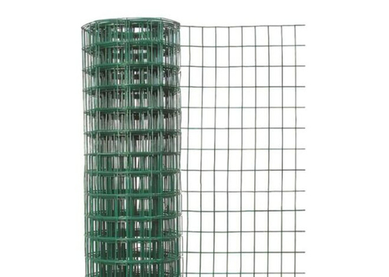 25m 14 Gauge 2x4 In Chicken Green Vinyl Coated Welded Wire Fencing For Garden